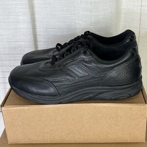 SAS Journey Black Tumbled Leather Orthopedic Comfort Shoe Men Size 10.5 Wide EUC